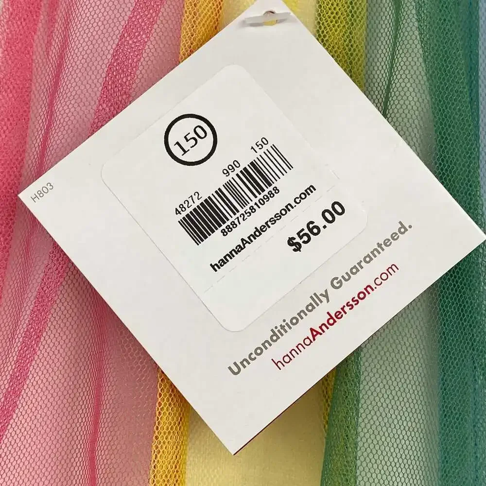 Hanna Andersson Rainbow Gray T‑Shirt Dress | Girls 12 Regular